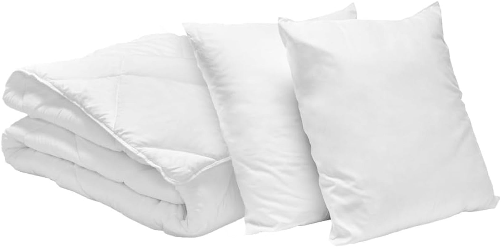 Bleu Calin Pack couette 1 personne 140X200 Cm + 1 oreiller 60X60 Cm, lavable à 95° Couettes et couettes Naty Shop 220 X 240 Cm 2 oreillers