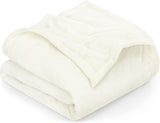Utopia Bedding Couverture polaire confortable [228 x 228 cm, gris] Couverture douce, légère, chaude et moelleuse Couverture confortable et respirante pour lit, canapé, lits et couvertures Besuche den Utopia Bedding-Store Ivoire 228 x 167 cm