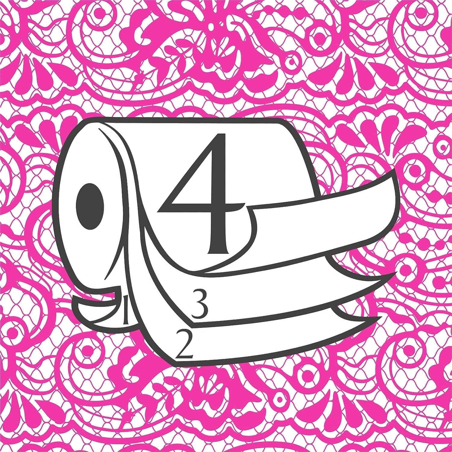 Papier toilette Renova 4 couches blanc décoré parfumé - 12 rouleaux rouleau Blanco Decorado Perfumado