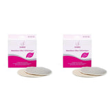 ELANEE Coussinets d'allaitement argentés antibactériens et lavables - Accessoires d'Alimentation et d'Allaitement doux et rafraîchissants Bebe Naty Shop 2 pièces (pack de 2)