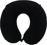 Kine Travel 169803 Oreiller cervical en gel Oreiller de voyage ergonomique approuvé par Physio Oreillers de voyage noir et bleu Naty Shop