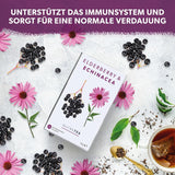 Nutra Tea Sureau et échinacée, Thé immunité et rhume, Thé de soutien immunitaire, Combat contre le froid, 20 sachets de thé réutilisables, Tisane naturelle