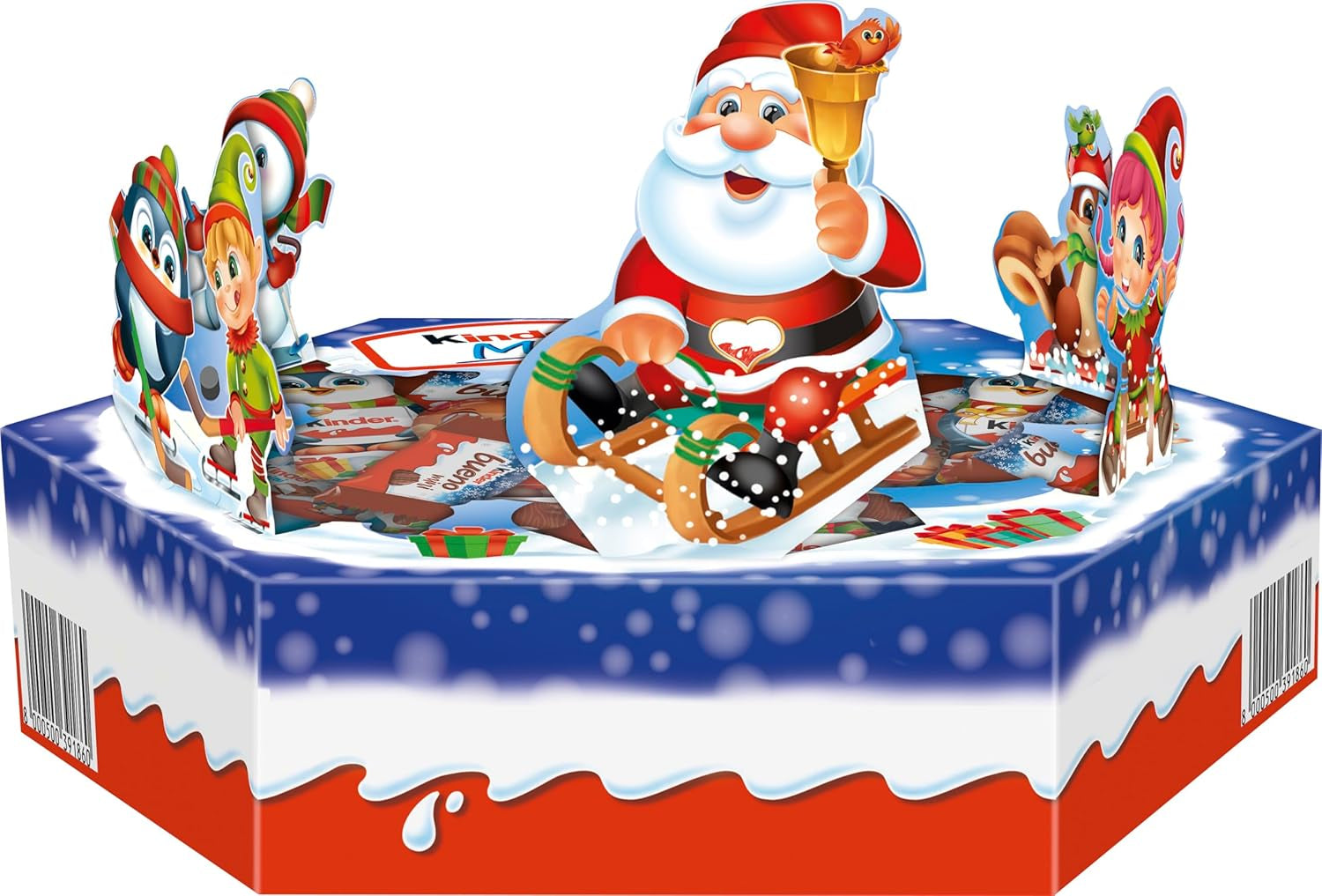 Platou de Crăciun Kinder Mix – specialități delicioase de ciocolată din gama Kinder – 143g
