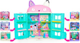 MAISON DE POUPÉES GABBY'S DREAMWORKS - Chambre Deluxe, Confiserie Cakey, Cuisine Kuchi (roumain : Cakey), 3 meubles et 2 boîtes surprises avec accessoires, adaptés aux enfants âgés de 3 ans et plus