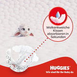 Couches pour bébé Huggies Little Movers, motif Disney, taille 3, 168 unités (3 x 56), boîte mensuelle