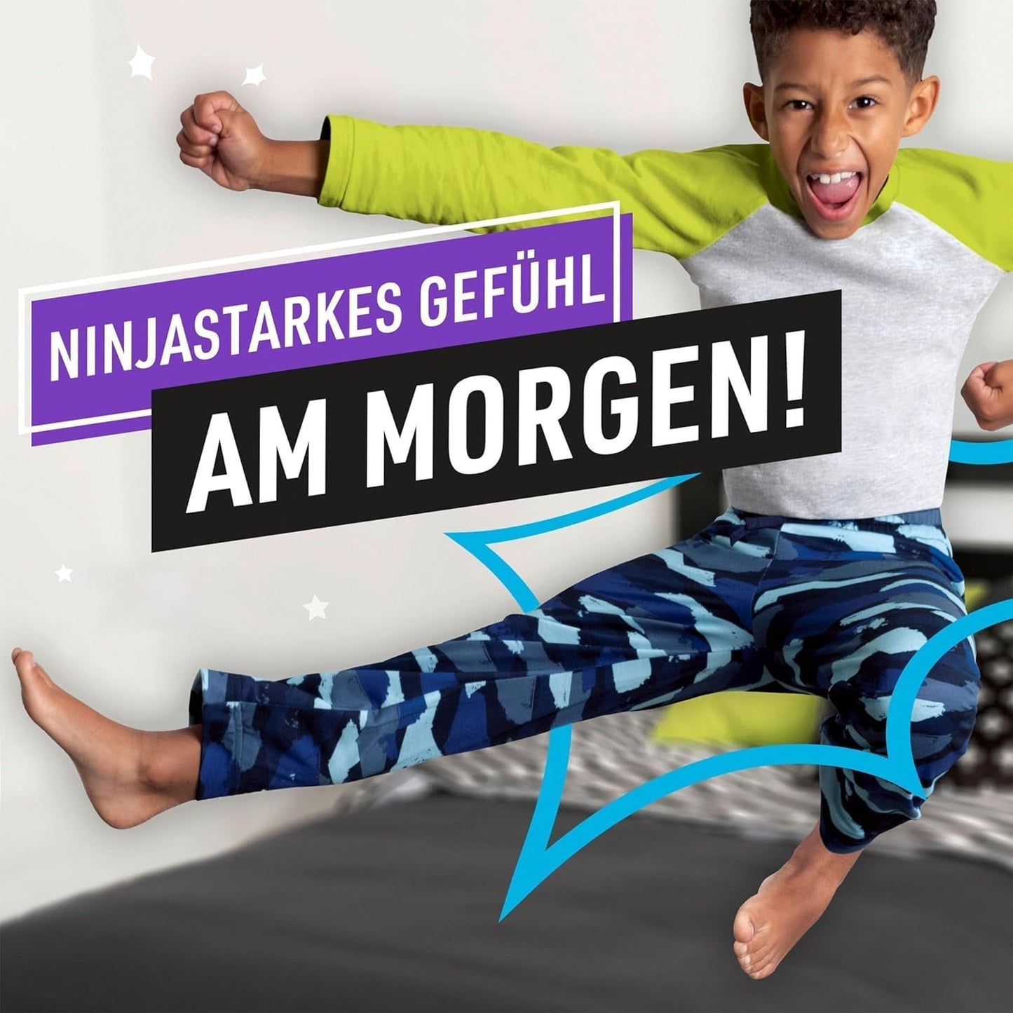 Pantalon de pyjama vaisseau spatial, paquet de 10 pantalons de nuit absorbants, 7 ans, 17 kg-30 kg, protection contre les fuites toute la nuit