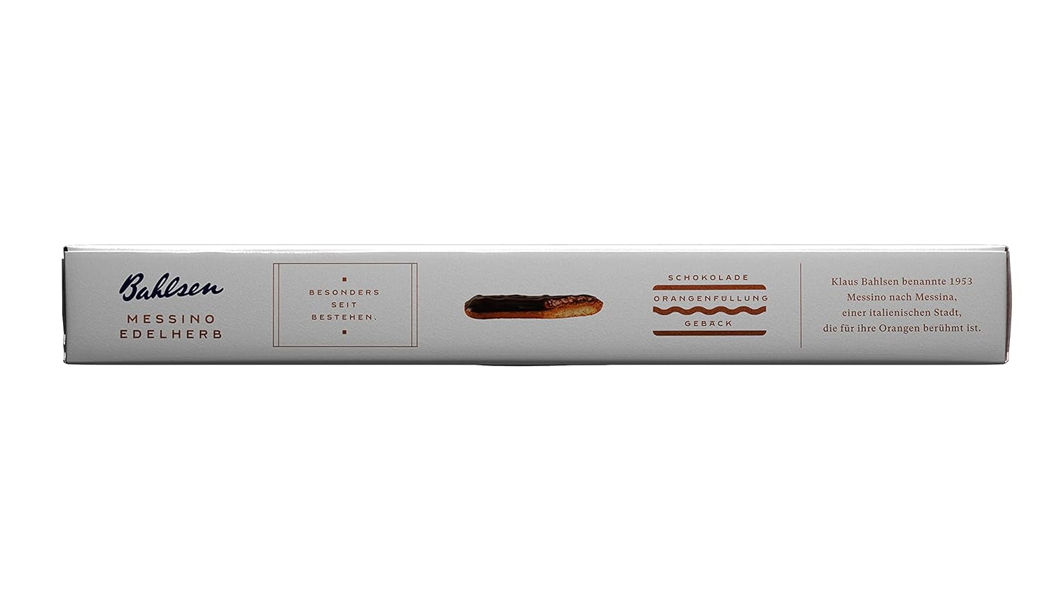 Bahlsen Messino Edelherb - Pack de 4 - Pâte moelleuse fourrée au chocolat et à l'orange Edelherb (1 x 125g)