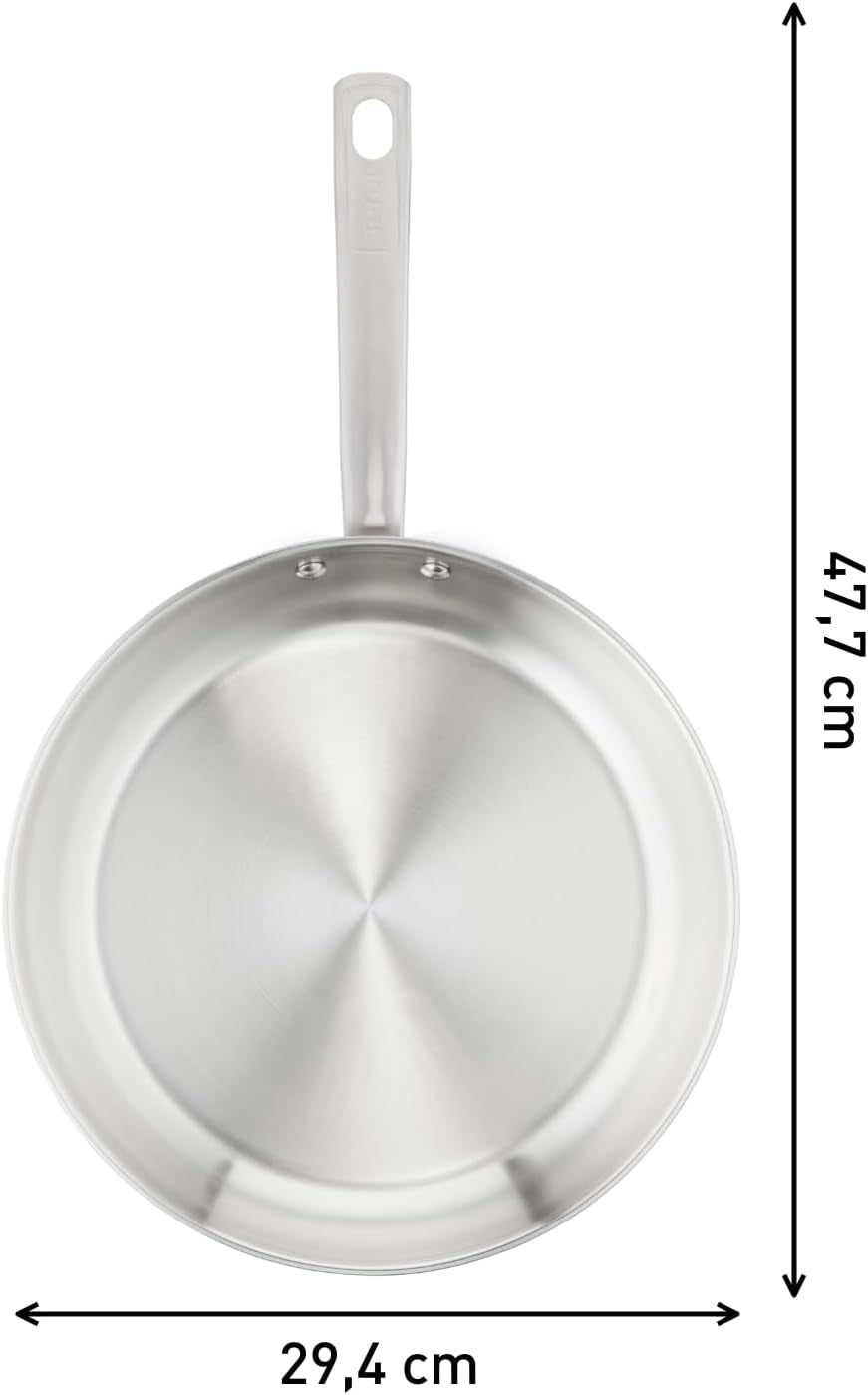Poêle TEFAL VIRTUOSO 28 cm, Poêle inox, Casseroles et poêles induction Naty Shop