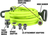 Ensemble de tuyaux d'arrosage à connexion rapide, 1/2 po x 50 pi, durable, léger, sans danger pour l'eau potable – hfzg12050qn