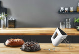 Krups GN4001 3 Mix 4000 Batteur à main | 450 watts | Conception robuste | Contrôleur de vitesse variable | Fonction Turbo et Auswurf | Incl. 2 Rührbesen et 2 Knethaken | Weiß/Grau Cuisine Naty Shop