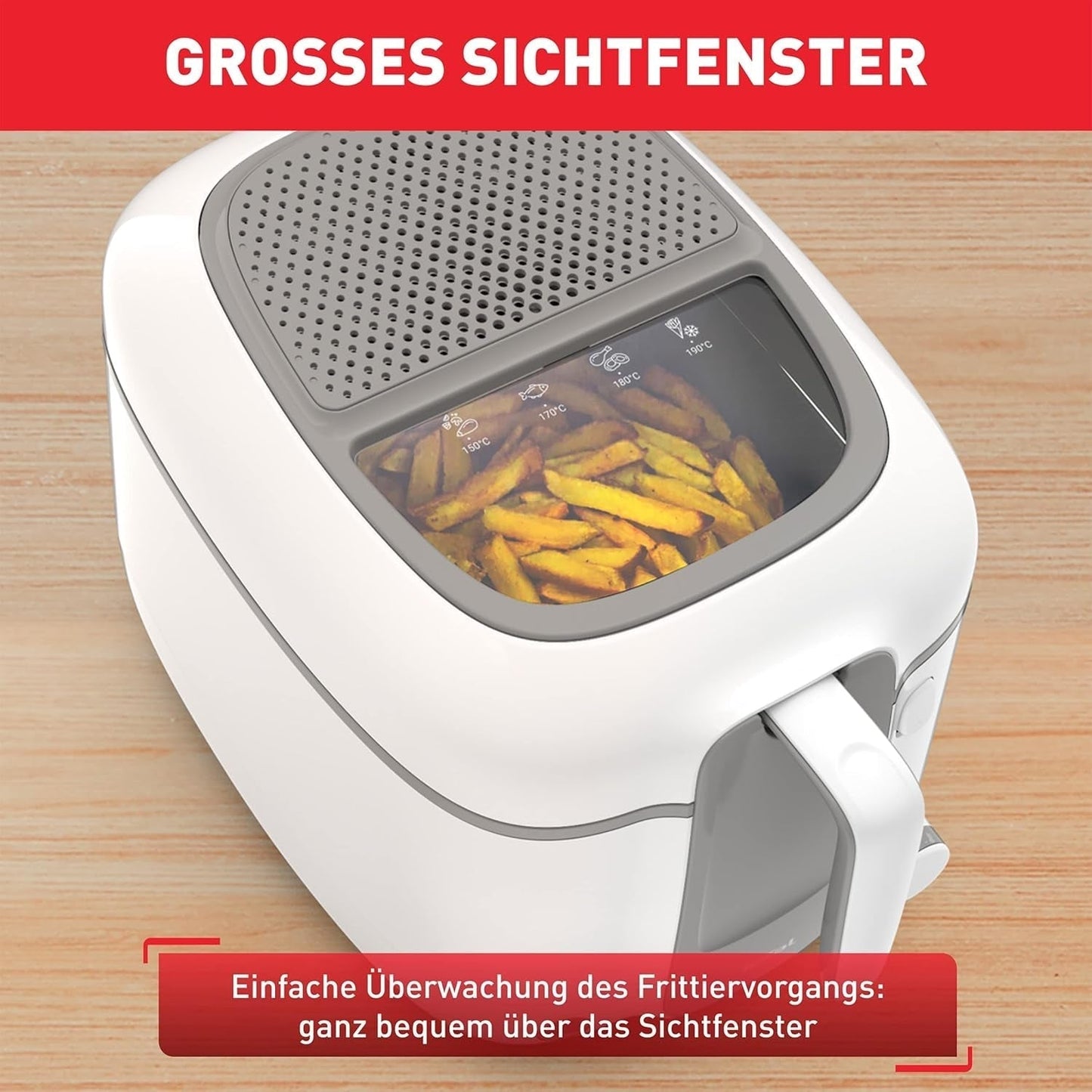 Friteuse Tefal Super Uno Access, capacité 2,2 L, pièces lavables au lave-vaisselle, filtre à odeurs Electroménager Naty Shop