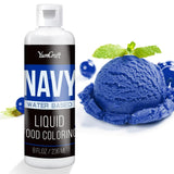 Colorant alimentaire - Colorant alimentaire liquide hautement concentré pour gâteaux, pâtisseries, œufs de Pâques, boissons - Colorant alimentaire sans sucre pour fondant, glaçage, slime, décoration de gâteaux (Velours Rouge, 236 ml)