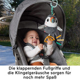 FISHER-PRICE Flap & Go Toucan - La peluche pour poussette favorise la motricité fine et les capacités sensorielles des nouveau-nés dès la naissance HNX66 Baby Toys Naty Shop