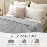 Good Nite Couverture Confort Couverture Moelleuse 150 X 200 cm Couvre-lit en Microfibre Douce Couverture de Canapé Couverture Confort Couverture Polaire Chaude pour Canapé et Lit Chambre Bureau Gris Good Nite Lits et Couvertures