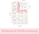 Linge de lit enfant, Arc-en-ciel, microfibre Linge de lit - enfant Naty Shop