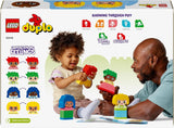 LEGO DUPLO Big Feelings, jeu de construction à empiler avec 23 briques colorées et 4 figurines, jouet de motricité pour favoriser le développement social et émotionnel des jeunes enfants à partir de 18 mois 10415 Jeux de construction Beuche den LEGO-Store