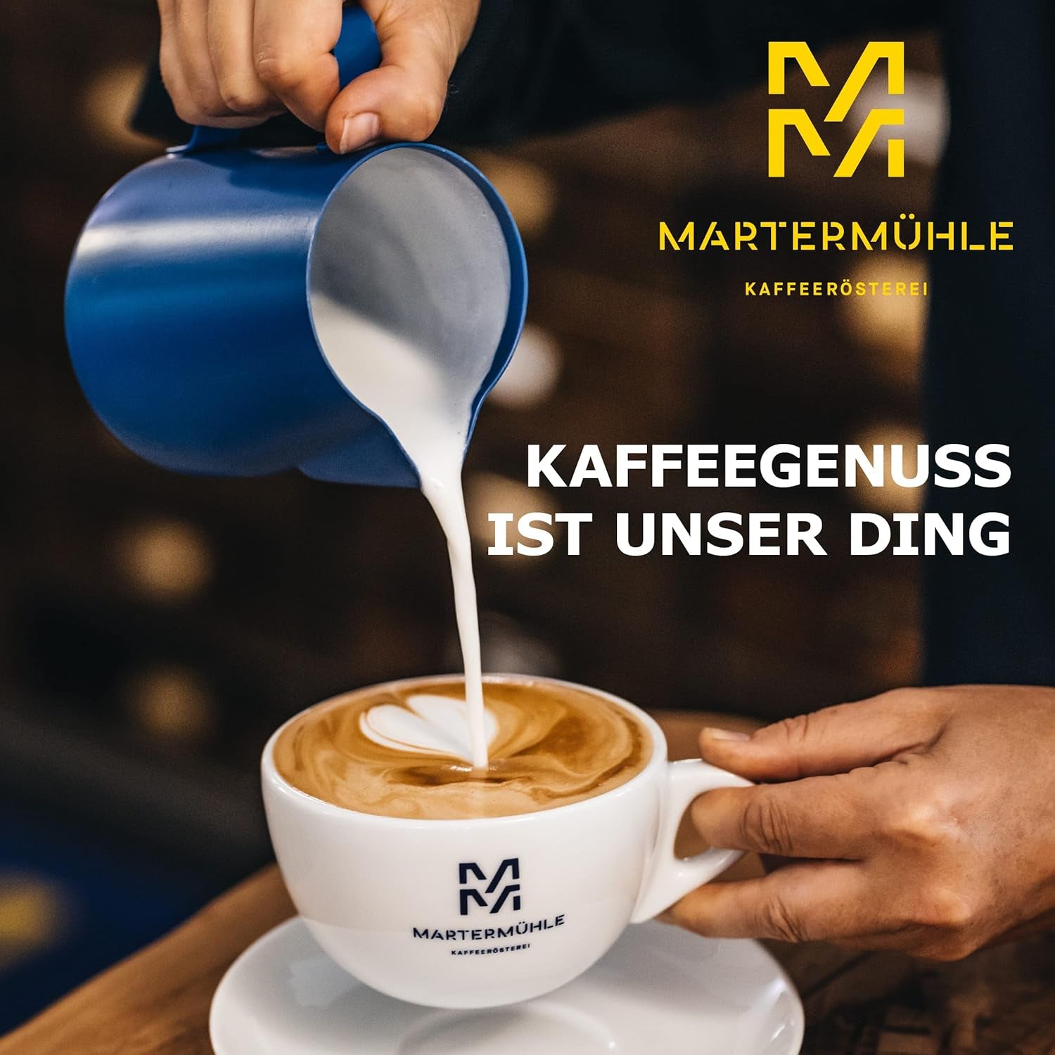 Martermühle Café Crème Kaffeebohnen 500g mittelkräftig I Arabica I Saveurs : Brauner Zucker, Haselnuss, Schokolade I Ganze Kaffeebohnen schonend geröstet, säurearm