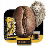 Doppio Crème & Saveur 1KG | Café en grains 80% Arabica et 20% Robusta | avec des notes de cacao, de noix et de caramel | Torréfaction fraîche et moyenne, faible acidité | pour expresso | Café Orque Bleu