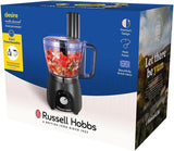 Robot culinaire Russell Hobbs [mélangeur/hachoir à légumes/mélangeur de table/hachoir/mélangeur] robot culinaire (pétrissage, mélange et tranchage), charbon de bois mat Naty Shop