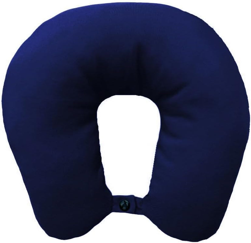 Lemos Home Oreiller cervical avec rembourrage en microfibre, oreiller de soutien du cou, oreiller de voyage confortable pour avion, voiture, bureau, idéal pour le camping, les vacances et les gadgets de voyage (vert menthe)