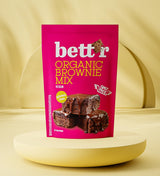 Bettr Organic Brownie Mix - Brownies bio, végétaliens et sans gluten avec des biscuits secs riches - 400 G - 15 portions Naty Shop