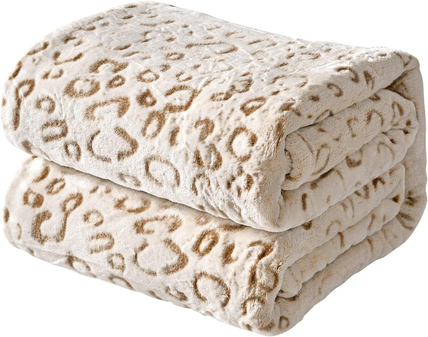 Plaid polaire flanelle FY FIBER HOUSE, couverture microfibre imprimé guépard 3D, 228 X 274 cm, violet Couettes et couettes Naty Shop Marron 40" X50"
