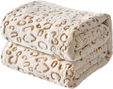 Plaid polaire flanelle FY FIBER HOUSE, couverture microfibre imprimé guépard 3D, 228 X 274 cm, violet Couettes et couettes Naty Shop Marron 40" X50"