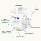 Couches pour bébé Bambo Nature, taille 1 (2-4 kg), boîte mensuelle de 132 unités | Couches haut de gamme avec protection améliorée contre les fuites | Confort et liberté ultimes pour les nouveau-nés | Couches testées dermatologiquement