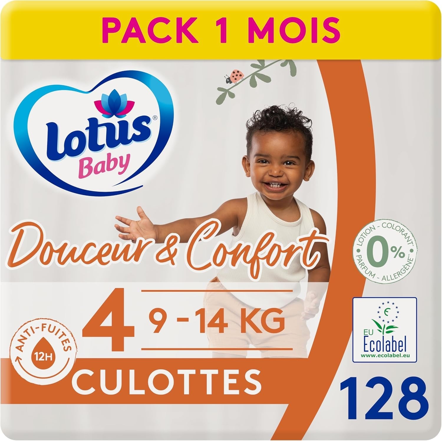 Douceur Naturelle - Culottes, Taille 6 (16-26 kg) Pack 1 mois - 112 culottes