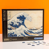 Clementoni 39378 Hokusai - La Grande Vague - Puzzle 1000 pièces, Collection Musée, Jeu d'adresse pour toute la famille, Jeu d'étirements coloré, Puzzle pour adultes à partir de 14 ans Puzzle Naty Shop