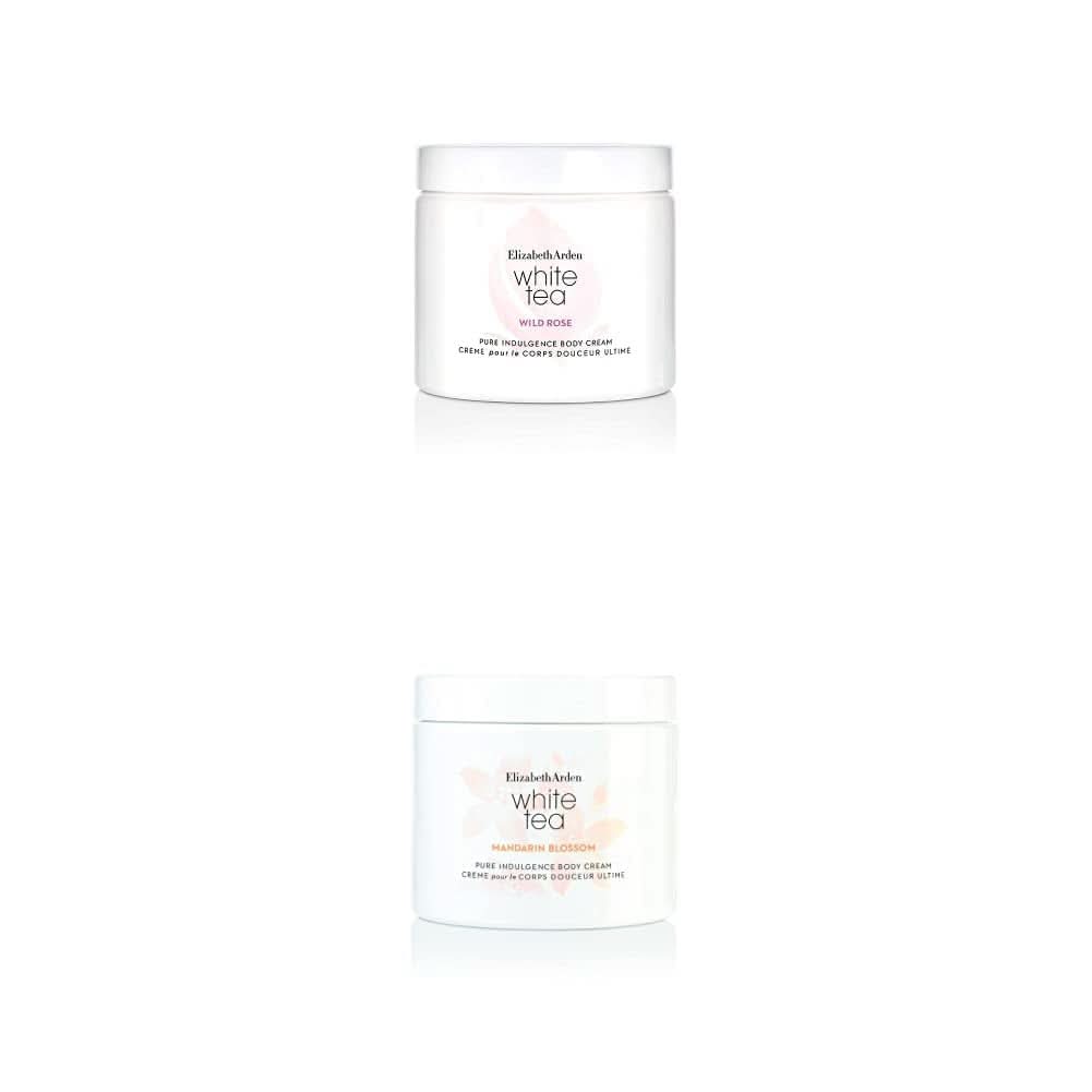 Elizabeth Arden - Wild Rose White Tea, crème pour le corps à la rose pour femme Cosmétiques et Beauté Naty Shop Pack avec crème pour le corps à la rose sauvage et à la fleur de mandarine
