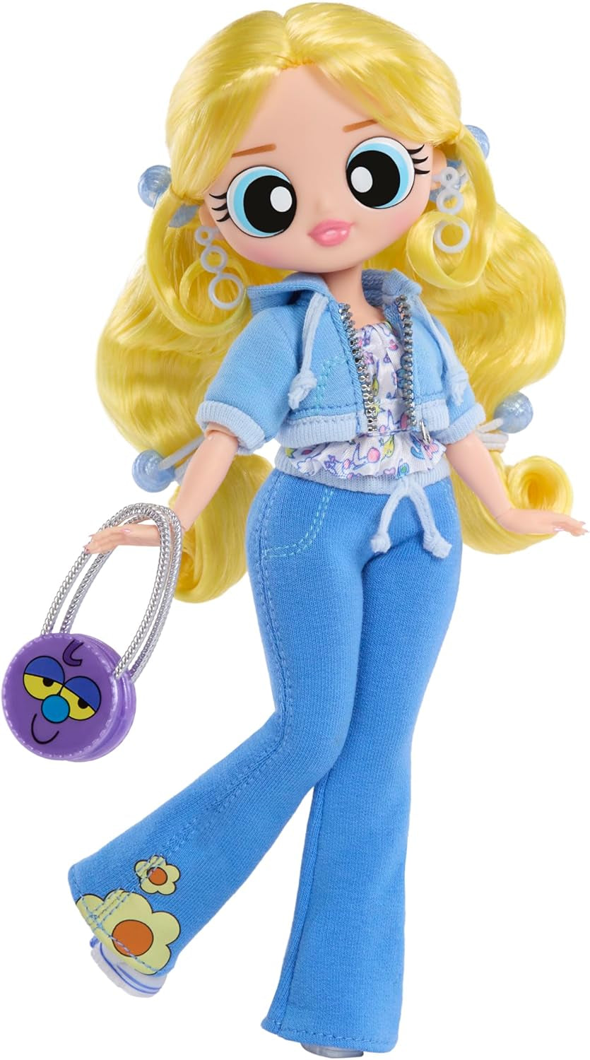 MDR. Surprendre! OMG The Powerpuff Girls Puppe - Bubbles - Enthält 1 Modepuppe, Inclus Outfit et Accessoires, 3 zum Sammeln