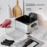 Friteuse Tristar, 1 grand panier et 2 petits paniers, thermostat réglable, zone de refroidissement, 5 litres, 2000 W, FR-6949 Électroménager Naty Shop