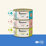Applaws Nourriture humide naturelle pour chat, sélection de gelée de poisson (paquet de 12 x 70 g)