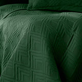 Ameliahome Couvre-lit 170X210 Cm Couvre-lit Double Face Matelassage Ultrasonique Polyester Ophelia Vert Foncé Lits et Couvertures Besuche den AmeliaHome-Store