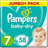 Couches Pampers 81657566 Pantalon Baby-Dry, blanc