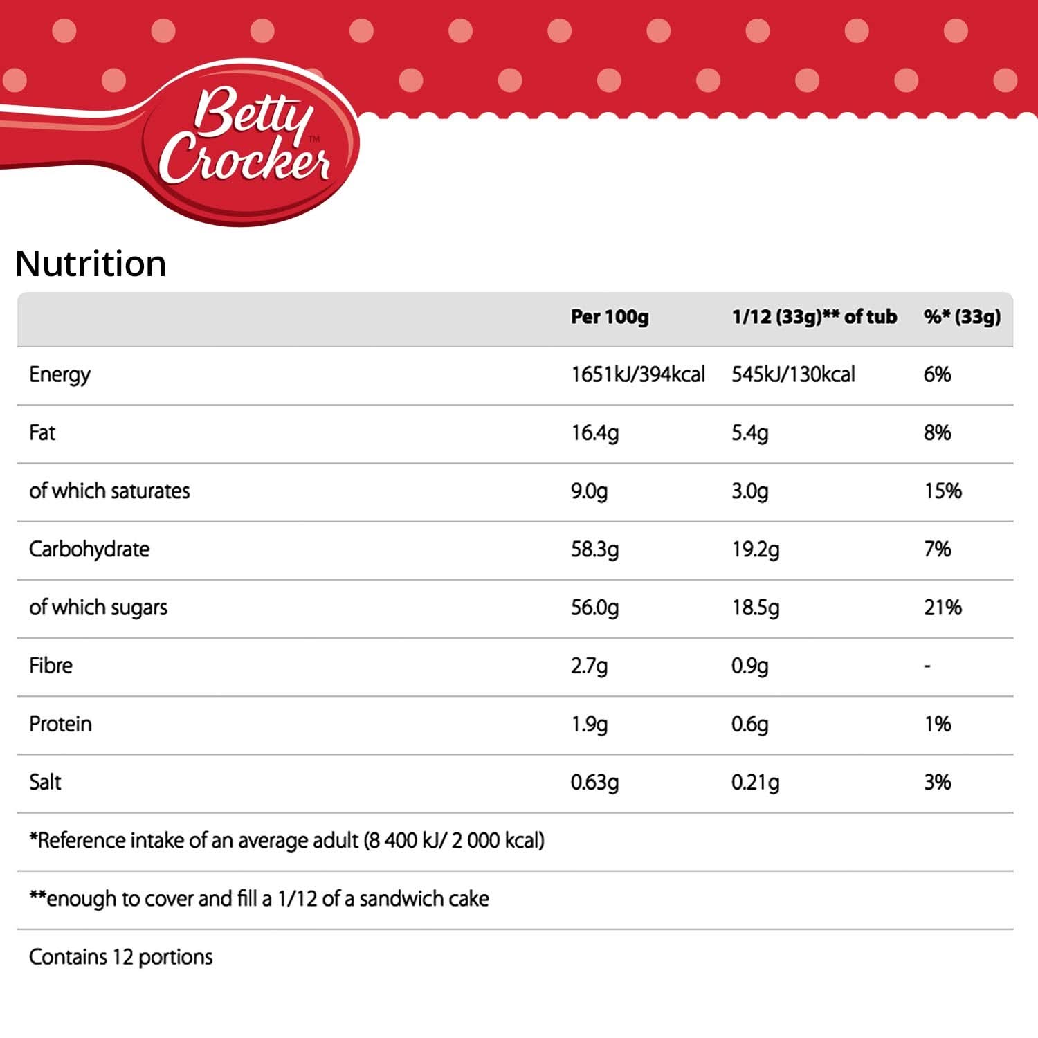 Betty Crocker, Glaçage pour gâteau au chocolat et caramel, 400 grammes Glaçages et Décor Naty Shop