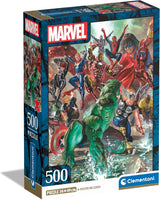 Clementoni Marvel Puzzle 500 pièces adultes - Puzzle adulte en 49 x 36 cm - Puzzle adulte stimulant de Clementoni 35546 Puzzle Naty Shop Titre par défaut