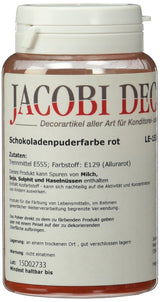 Cake Company Colorant rouge en poudre liposoluble (1 x 25 g) | Idéal pour colorer les aliments Effet métallisé