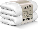 Couette toutes saisons 135 x 200 – Couette légère 135 x 200 – Respirante et lavable et 100 % végétalienne – Couette en maille climatique et bande de confort pour dormir – Remplissage 800 g Naty Shop Couettes et couettes 155 x 220 cm