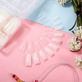 1000 pièces faux ongles 10 tailles pointes d'ongles naturels pointes d'ongles français artificiels pointes d'ongles artificiels faux ongles conseils boîte conseils d'art pour femmes filles