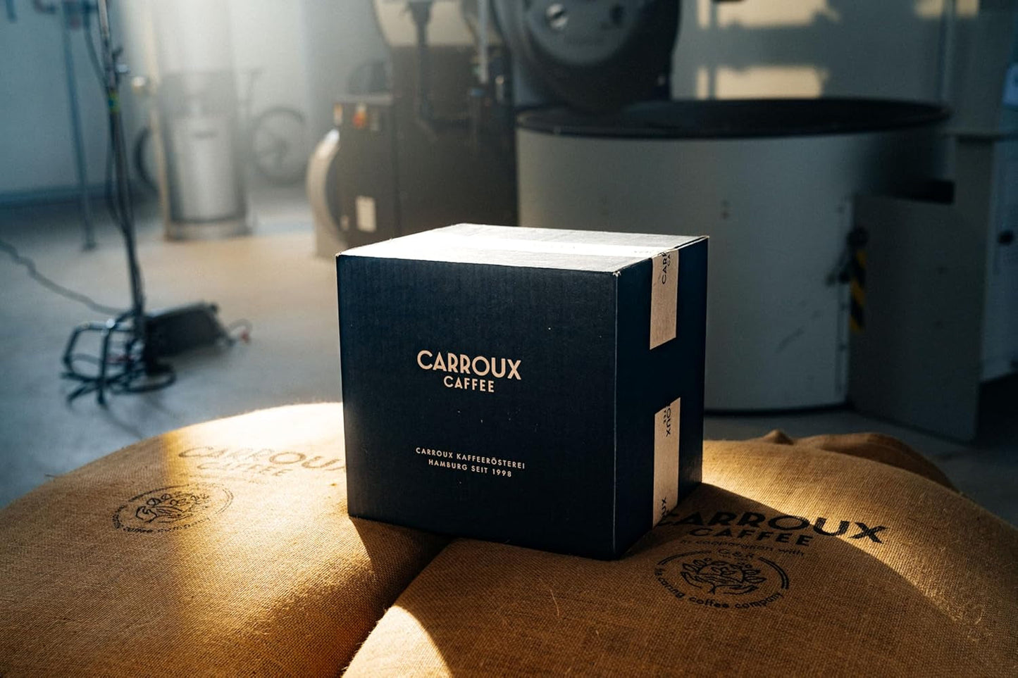 CARROUX Crema grains de café entiers (6 x 500g) - Grains de café haut de gamme de Hambourg - Fraîchement torréfiés de manière traditionnelle