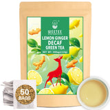 WEETEE Sachets de thé vert, 100 sachets de thé vert, thé vert pur, super antioxydant | Sachets refermables | Préparation chaude ou froide