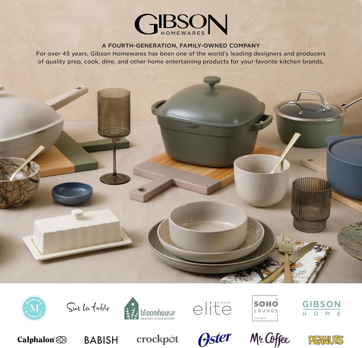 Gibson 99813.16R Elite Soho Lounge Reactive Glaze Service de table pour 4 personnes, 16 pièces, effet bicolore bleu-vert/noir