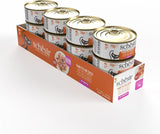 Thon au potiron en bouillon, nourriture humide complémentaire pour chat, recette originale, 100% naturelle, 12 boîtes de 70g chacune