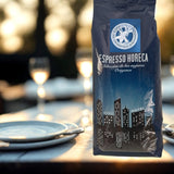 Café en grains Arabica 100 % naturel 1 kg – Café expresso torréfié intensément avec un mélange d'origine colombienne et brésilienne – Commerce équitable.