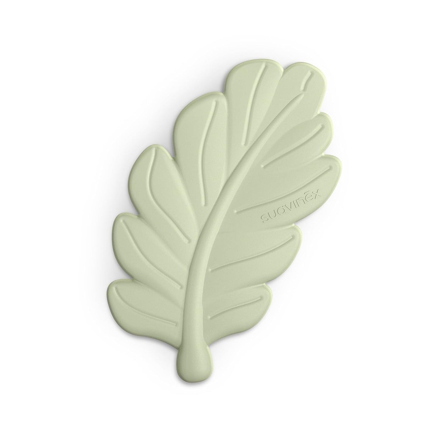 Suavinex, dans le silicium de la dentition, est unique. Doux, flexible, sûr. Calmează și ameliorează gingiile bebelușului. Ergonomique, facile à saisir, texturé/relief. Design avec forêt, Poésie, Vert