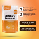 Pulvérisation au Freilandeiern (1kg) | Pulvérisateur pasteurisé Vollei | Ohne Zusatztoffe | Sans gluten et sans lactose | Emballage sous vide dans un magasin Zip