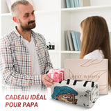 Couverture en flanelle Juratar pour papa - cadeau pour anniversaire, fête des pères et Noël - 152 X 130 cm Lits et couvertures Besuche den Juratar-Store