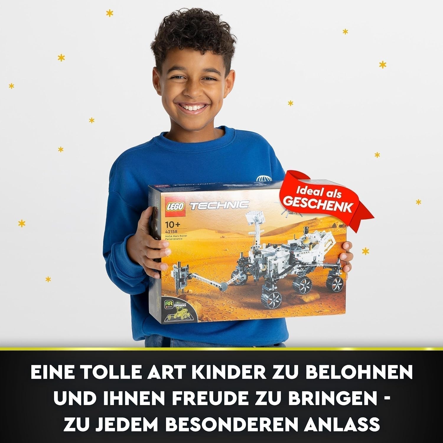 LEGO Space Toy Set 42158 Technic NASA Mars Rover Perserverance avec application AR, jouet de construction scientifique pour filles et garçons Plus de 10 ensembles de construction Besuche den LEGO-Store
